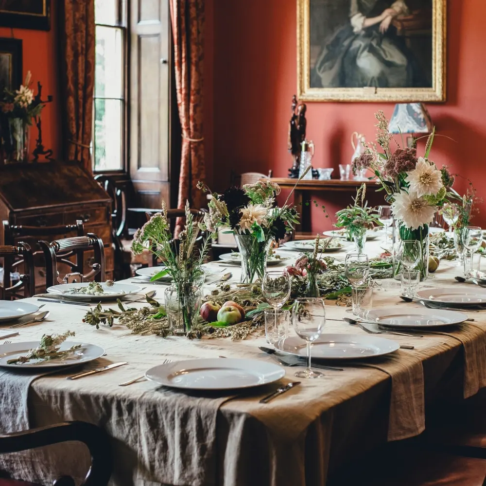 The dining room, just before opening time